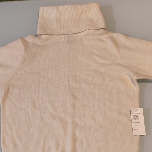 Anne Klein Cream Cowl Neck Sweater - Picture 2 of 3